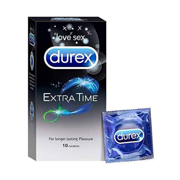 A2ZSecretShop Durex Extra Time Condoms, 10pcs