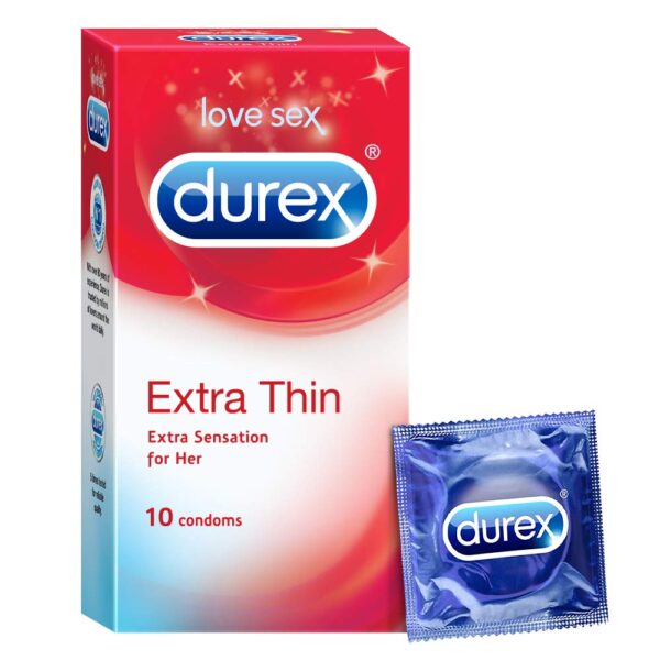 A2ZSecretShop Durex Extra Thin Condom 10 Pcs