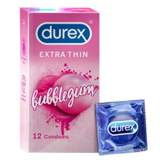 A2ZSecretShop Durex Bubblegum Flavoured Condom 12 Pcs