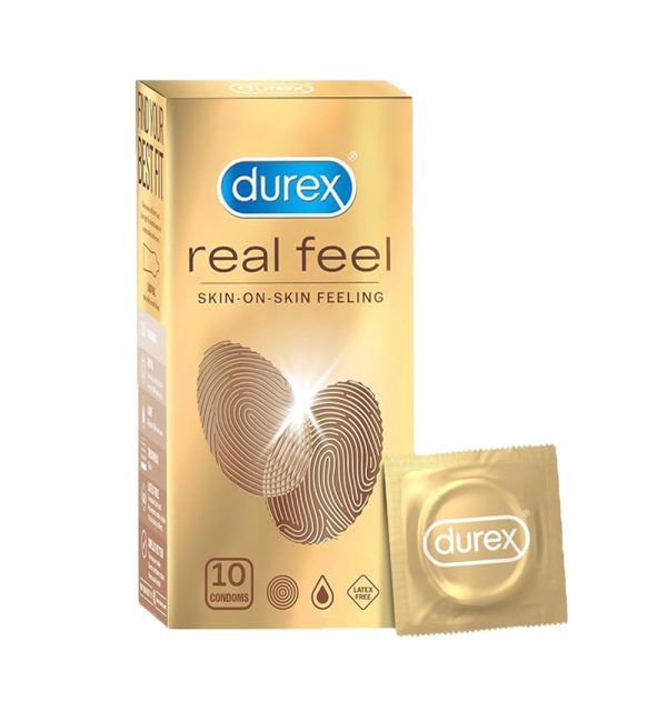 A2ZSecretShop Durex Real Feel Condoms for Men10 Pcs