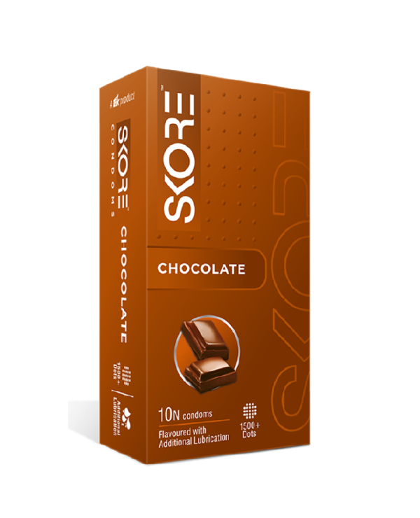 A2ZSecretShop Skore Chocolate Flavoured Condom  (10pcs)