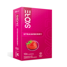 A2ZSecretShop Skore Strawberry Flavored Condom  (10pcs)