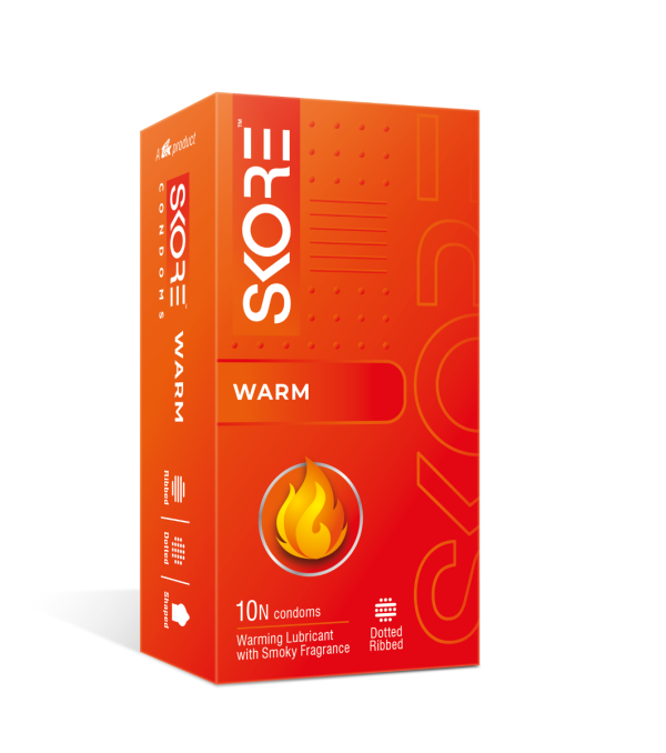 A2ZSecretShop Skore Warm Condom  (10pcs)