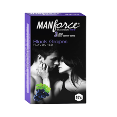 A2ZSecretShop Manforce Black Grapes Condom  10pcs