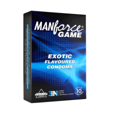 A2ZSecretShop Manforce Game Exotic Flavoured 3-in-1 Condom – Ribbed, Dotted & Contoured Latex
