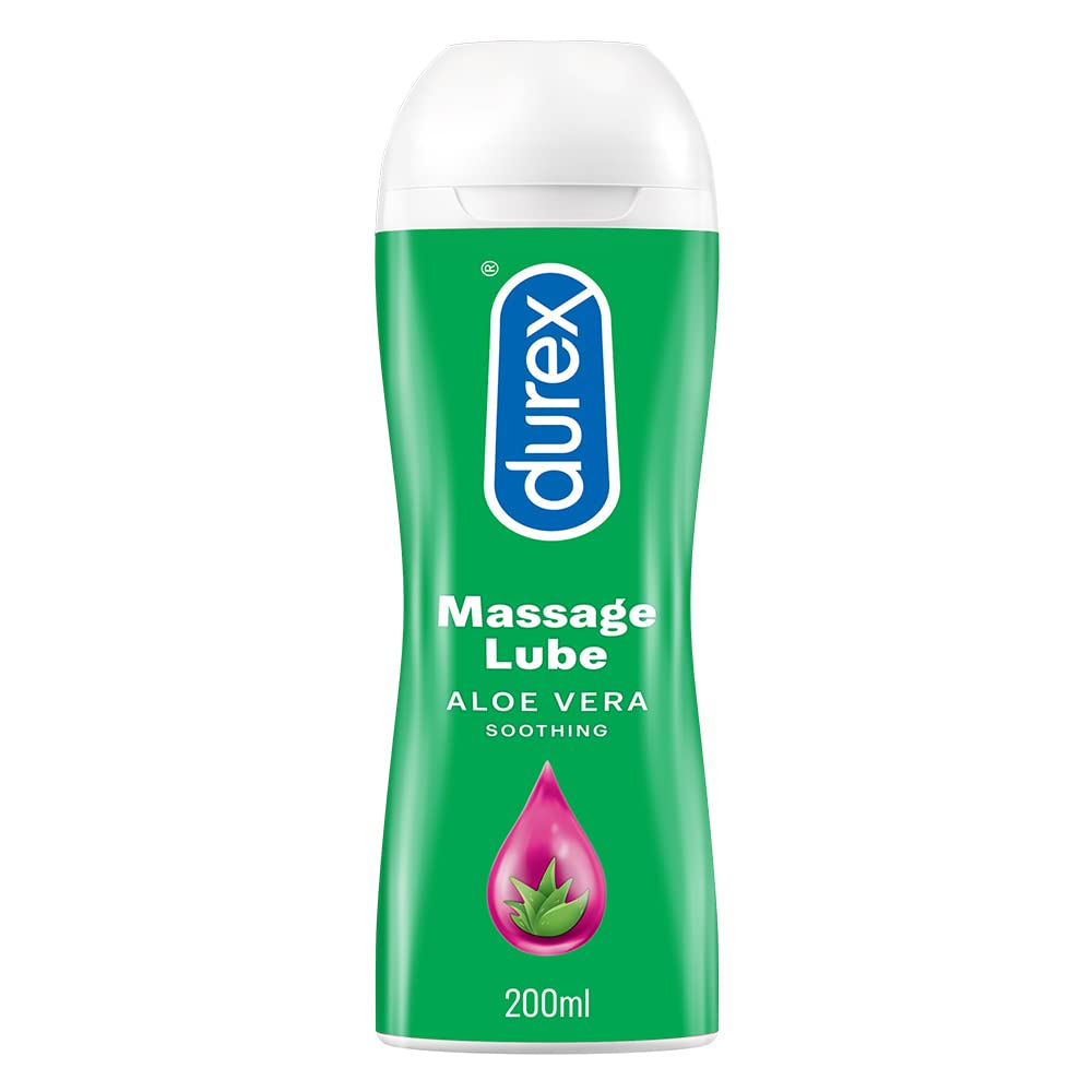 A2ZSecretShop Durex Play Aloe Vera 2 in 1 Massage Gel Intimate Lubricant 200 ml