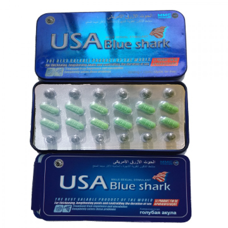 A2ZSecretShop USA Blue Shark Herbal Dietary Tablets – 12 Tablets