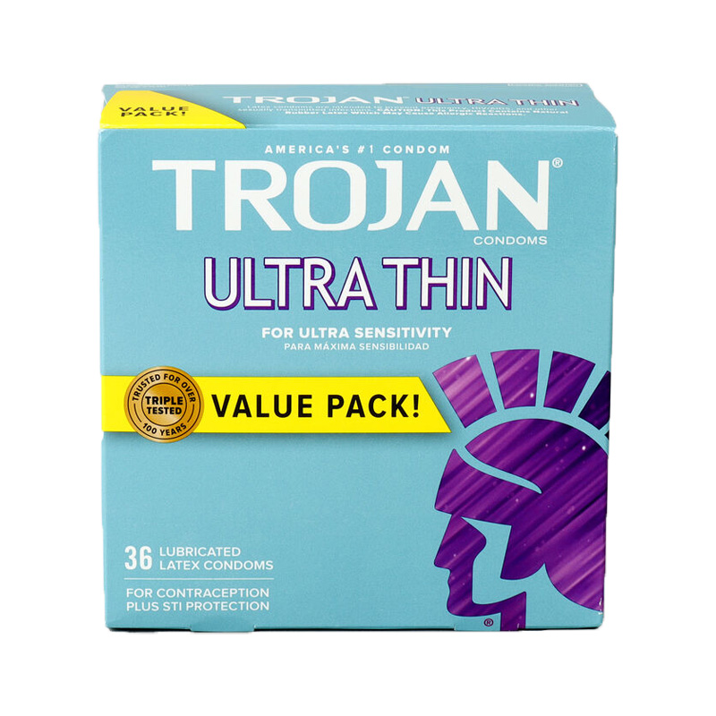 A2ZSecretShop TROJAN Ultra Thin For Ultra Sensitivity Value Pack 36 Pcs