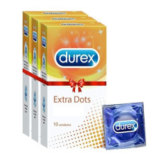 A2ZSecretShop Durex Love Extra Dots Combo 3 Pack - 30 Pcs
